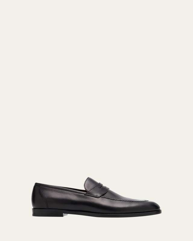 Sergio Leather Penny Loafers